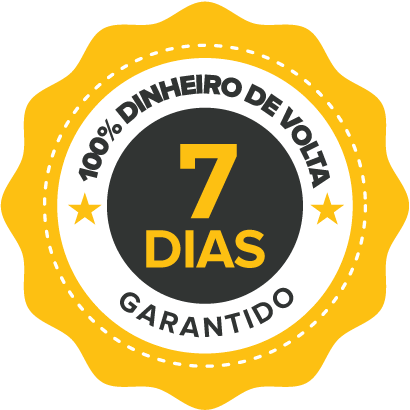 100% dinheiro de volta — 7 dias garantido